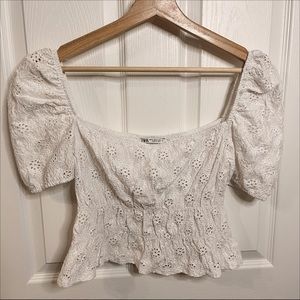 Zara Lace Blouse 🤍
